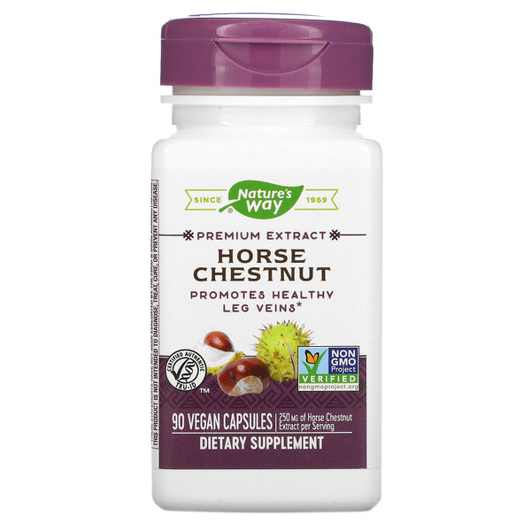 Nature's Way, Horse Chestnut, 250 mg, 90 Vegan Capsules - The Supplement Shop