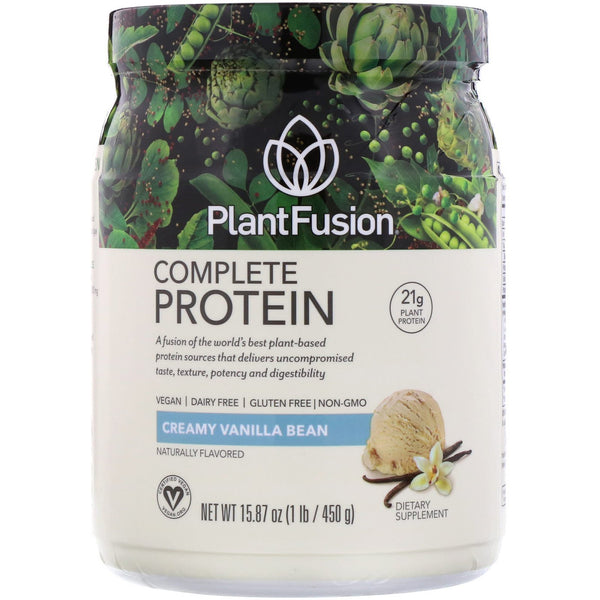 PlantFusion, Complete Protein, Creamy Vanilla Bean, 15.87 oz (450 g) - The Supplement Shop
