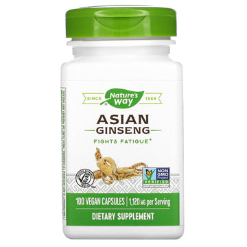 Nature's Way, Asian Ginseng, 100 Vegan Capsules (560 mg per Capsule)