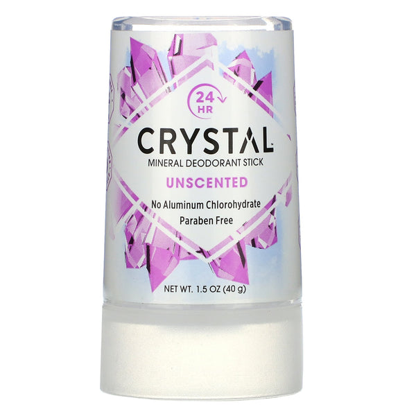 Crystal Body Deodorant, Mineral Deodorant Stick, Unscented, 1.5 oz (40 g) - The Supplement Shop