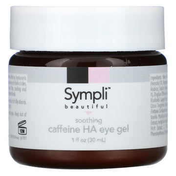 Sympli Beautiful, Soothing Caffeine Hyaluronic Acid Eye Gel, 1 fl oz (30 ml)