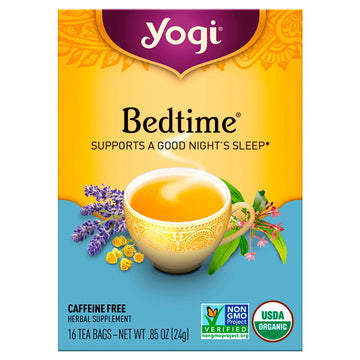 Yogi Tea, Organic, Bedtime, Caffeine Free, 16 Tea Bags, .85 oz (24 g)