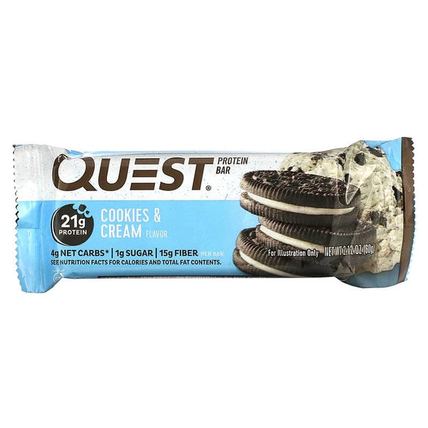 Quest Nutrition, Protein Bar, Cookies & Cream, 60 g