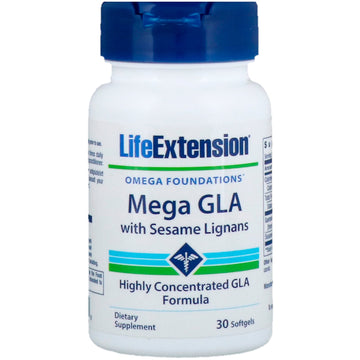 Life Extension, Mega GLA with Sesame Lignans, 30 Softgels