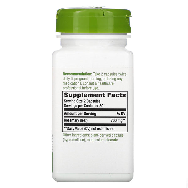 Nature's Way, Rosemary Leaf, 100 Vegan Capsules - The Supplement Shop