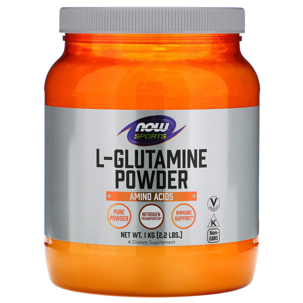 Now Foods, Sports, L-Glutamine Powder, 2.2 lbs (1 kg) - The Supplement Shop