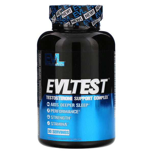 EVLution Nutrition, EVLTest, Testosterone Support Complex, 120 Tablets - The Supplement Shop
