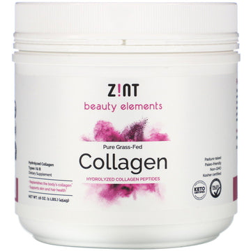 Zint, Pure Grass-Fed Collagen, Hydrolyzed Collagen Peptides, 16 oz (454 g)