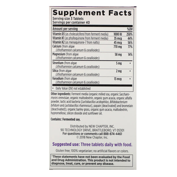 New Chapter, Bone Strength Take Care, 120 Slim Tablets - The Supplement Shop