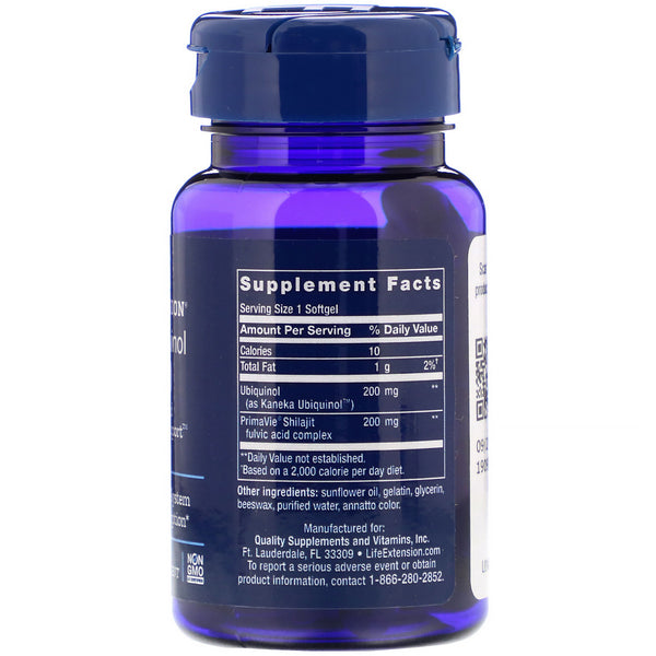 Life Extension, Super Ubiquinol CoQ10 with Enhanced Mitochondrial Support, 200 mg, 30 Softgels - The Supplement Shop