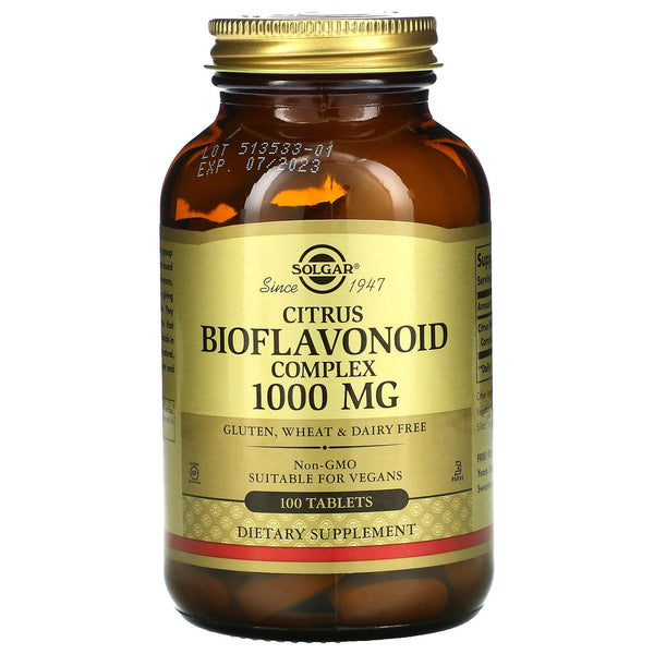 Solgar, Citrus Bioflavonoid Complex, 1,000 mg, 100 Tablets - The Supplement Shop