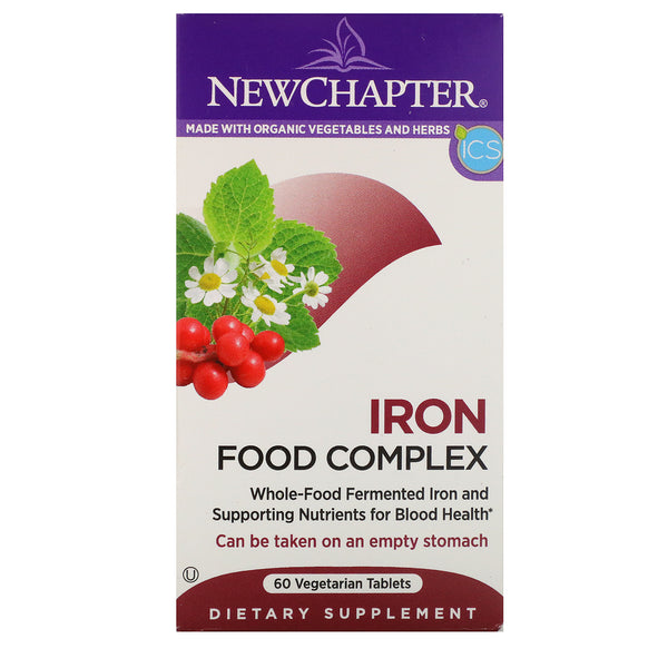 New Chapter, Iron, Food Complex, 60 Vegetarian Tablets - The Supplement Shop
