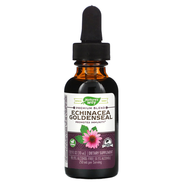 Nature's Way, Echinacea Goldenseal, 99.9% Alcohol Free , 1.01 fl oz (30 ml) - The Supplement Shop