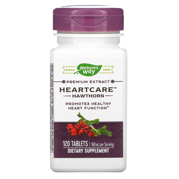 Nature's Way, HeartCare, Hawthorn, 160 mg , 120 Tablets - The Supplement Shop