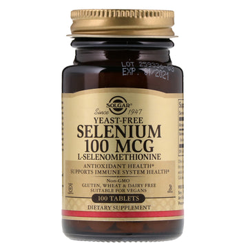 Solgar, Selenium, 100 mcg, 100 Tablets