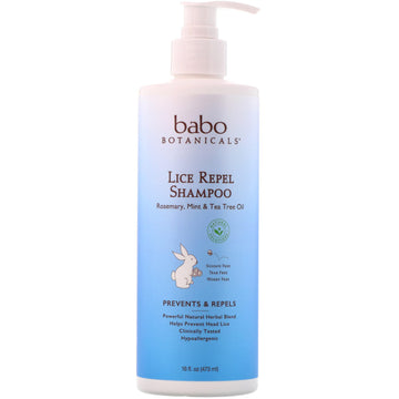Babo Botanicals, Lice Repel Shampoo, 16 oz (473 ml)