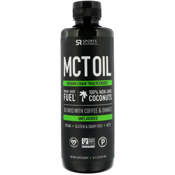 Sports Research, MCT Oil, Unflavored, 16 fl oz (473 ml)