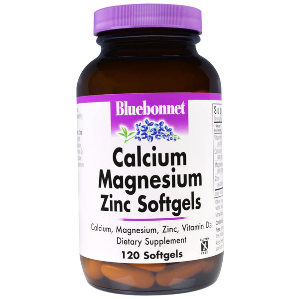 Bluebonnet Nutrition, Calcium Magnesium Zinc, 120 Softgels - The Supplement Shop