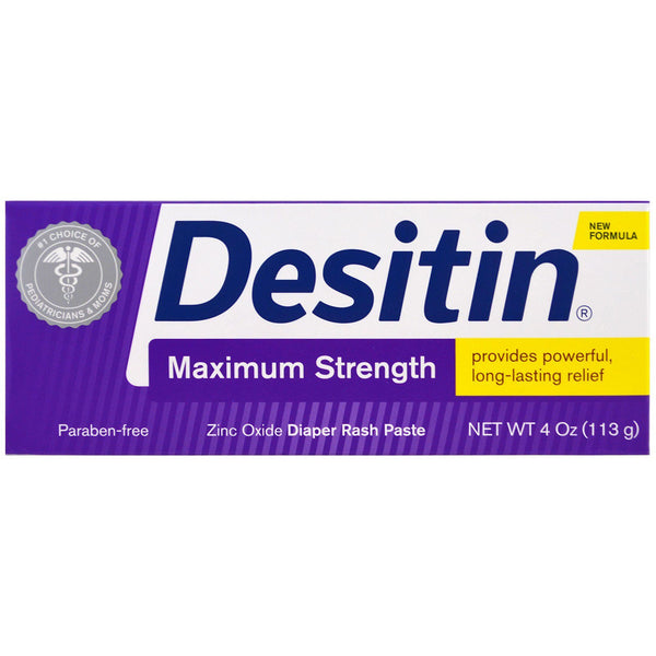 Desitin, Diaper Rash Paste, Maximum Strength, 4 oz (113 g) - The Supplement Shop
