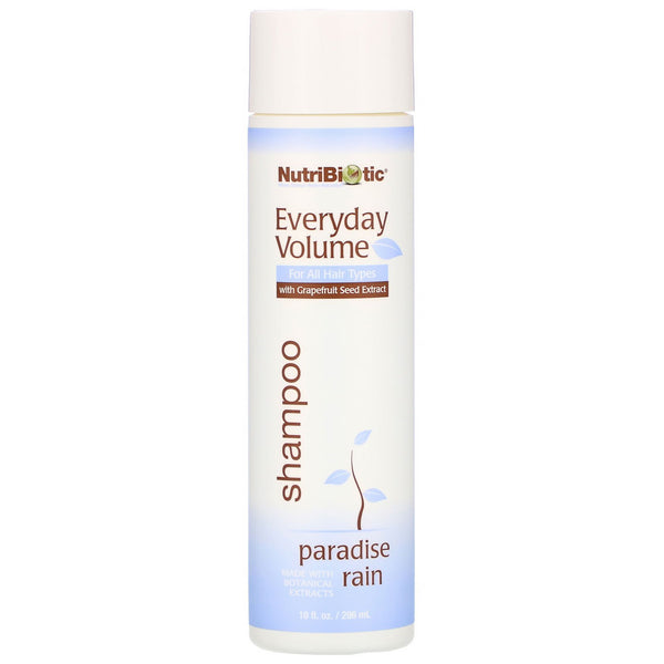 NutriBiotic, Everyday Volume Shampoo, Paradise Rain, 10 fl oz (296 ml) - The Supplement Shop