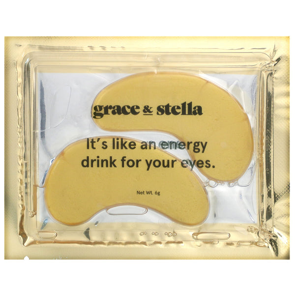 Grace & Stella, Anti Wrinkle + Energizing Eye Mask, 12 Pairs, 6 g Each - The Supplement Shop