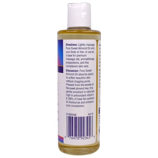 Heritage Store, Sweet Almond Oil, 8 fl oz (240 ml) - The Supplement Shop