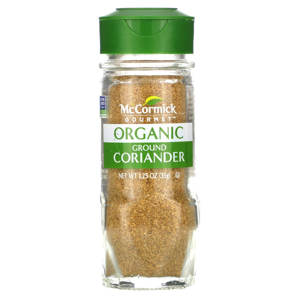 McCormick Gourmet, Organic Ground Coriander, 1.25 oz (35 g) - The Supplement Shop