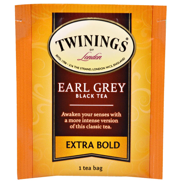 Twinings, Black Tea, Earl Grey, Extra Bold, 20 Tea Bags - 1.41 oz (40 g) - The Supplement Shop