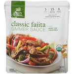 Simply Organic, Organic Simmer Sauce, Classic Fajita, For Beef or Chicken, 8 oz (227 g) - The Supplement Shop
