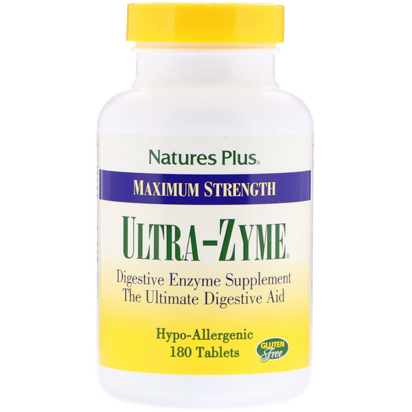 Nature's Plus, Maximum Strength Ultra-Zyme, 180 Tablets - The Supplement Shop