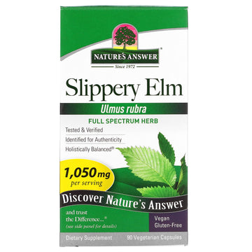 Nature's Answer, Slippery Elm, Ulmus Rubra, 1050 mg, 90 Vegetarian Capsules