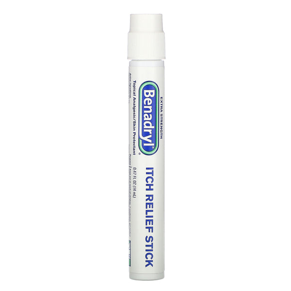 Benadryl, Itch Relief Stick, Extra Strength, 0.47 fl oz (14 ml) - The Supplement Shop