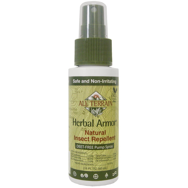All Terrain, Herbal Armor, Insect Repellant DEET-Free Pump Spray, 2.0 fl oz (60 ml) - The Supplement Shop