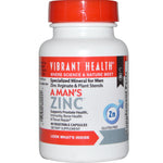 Vibrant Health, A Man's Zinc, 60 Vegetable Capsules - The Supplement Shop