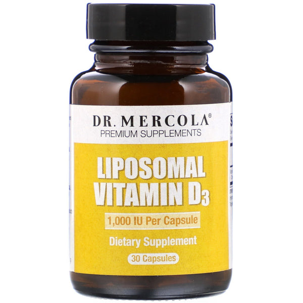 Dr. Mercola, Liposomal Vitamin D3, 1,000 IU, 30 Capsules - The Supplement Shop