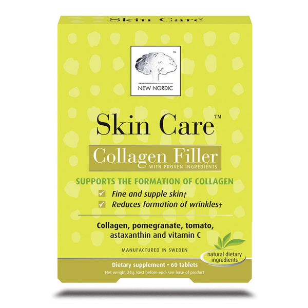 New Nordic, Skin Care, Collagen Filler, 60 Tablets - The Supplement Shop