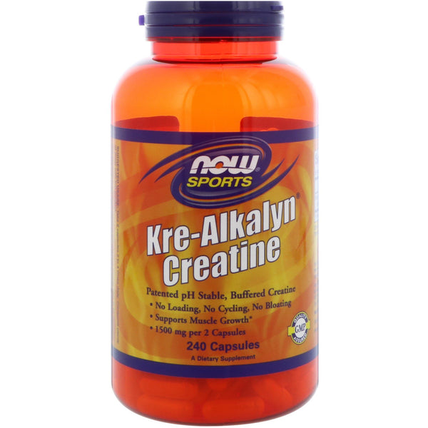 Now Foods, Sports, Kre-Alkalyn Creatine, 240 Capsules - The Supplement Shop