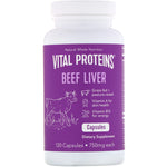 Vital Proteins, Beef Liver, 750 mg, 120 Capsules - The Supplement Shop