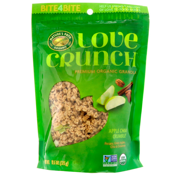 Nature's Path, Love Crunch, Premium Organic Granola, Apple Chia Crumble, 11.5 oz (325 g) - The Supplement Shop