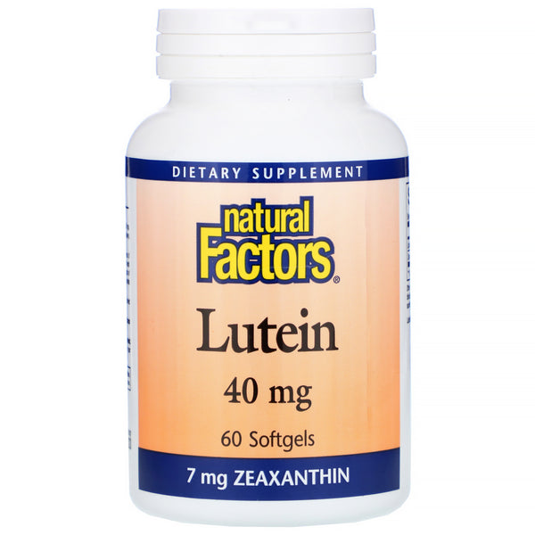 Natural Factors, Lutein, 40 mg, 60 Softgels - The Supplement Shop