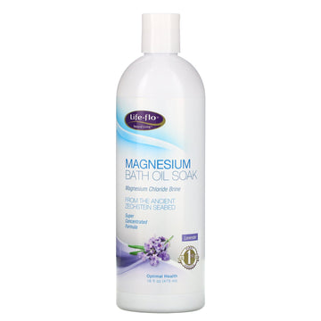 Life-flo, Magnesium Bath Oil Soak, Lavender, 16 fl oz (473 ml)