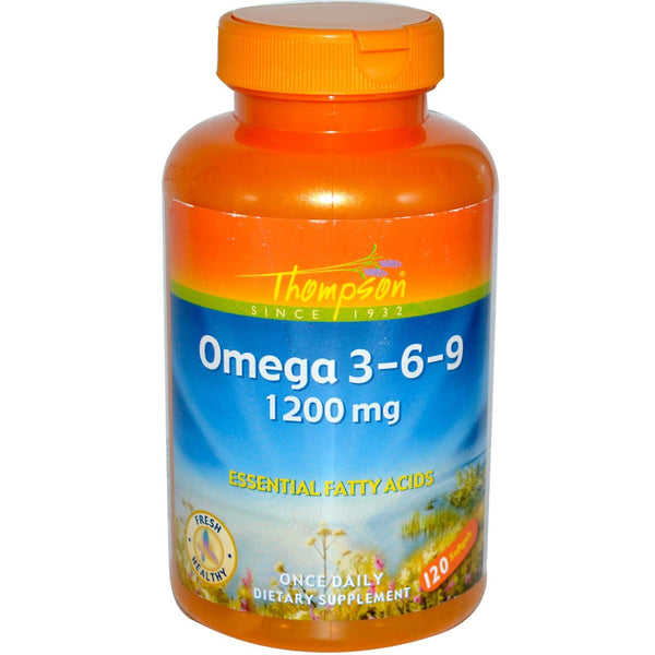Thompson, Omega 3-6-9, 1200 mg, 120 Softgels - The Supplement Shop