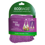ECOBAGS, Market Collection, String Bag, Long Handle 22 in, Raspberry, 1 Bag - The Supplement Shop