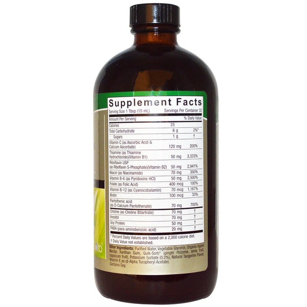 Nature's Answer, Liquid Vitamin B-Complex, Natural Tangerine Flavor, 16 fl oz (480 ml) - The Supplement Shop
