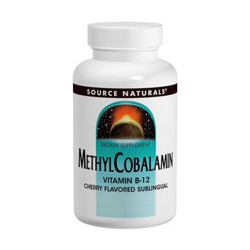 Source Naturals, MethylCobalamin Vitamin B12, Cherry Flavored, 1 mg, 120 Lozenges