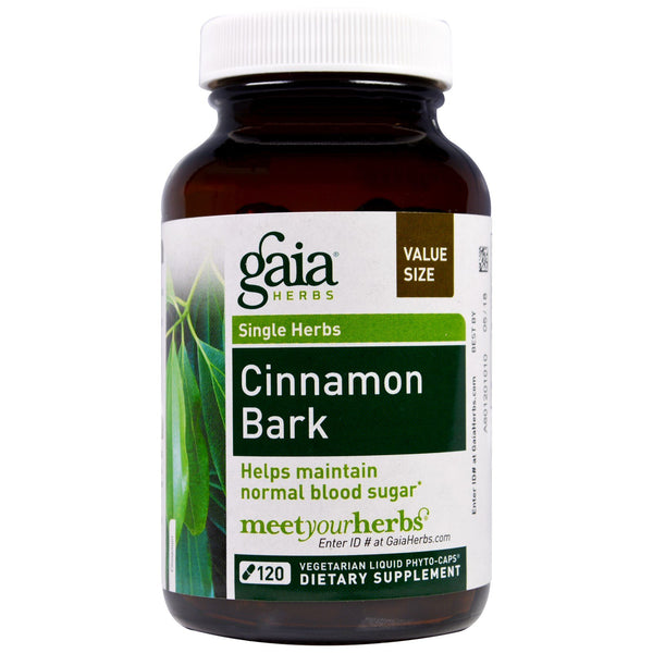 Gaia Herbs, Cinnamon Bark, 120 Vegetarian Liquid Phyto-Caps - The Supplement Shop