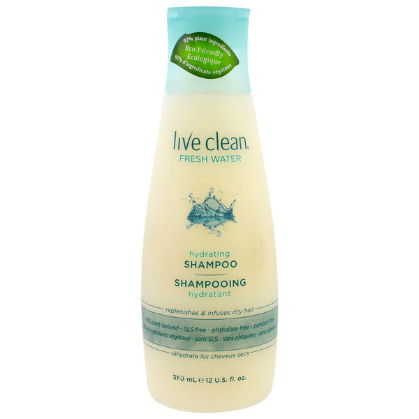 Live Clean, Hydrating Shampoo, Fresh Water, 12 fl oz (350 ml) - The Supplement Shop