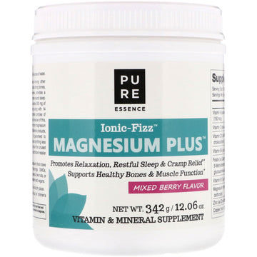 Pure Essence, Ionic-Fizz, Magnesium Plus, Mixed Berry, 12.06 oz (342 g)