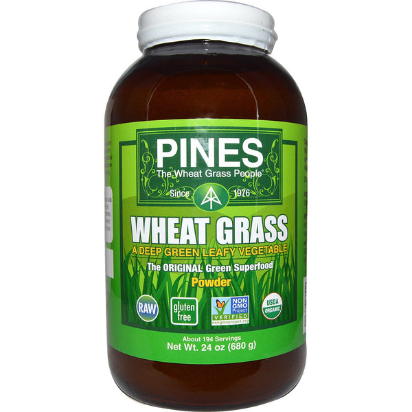 Pines International, Pines Wheat Grass, Powder, 1.5 lbs (680 g) - The Supplement Shop