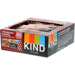 KIND Bars, Kind Plus, Cranberry Almond + Antioxidants with Macadamia Nuts, 12 Bars, 1.4 oz (40 g) Each - The Supplement Shop
